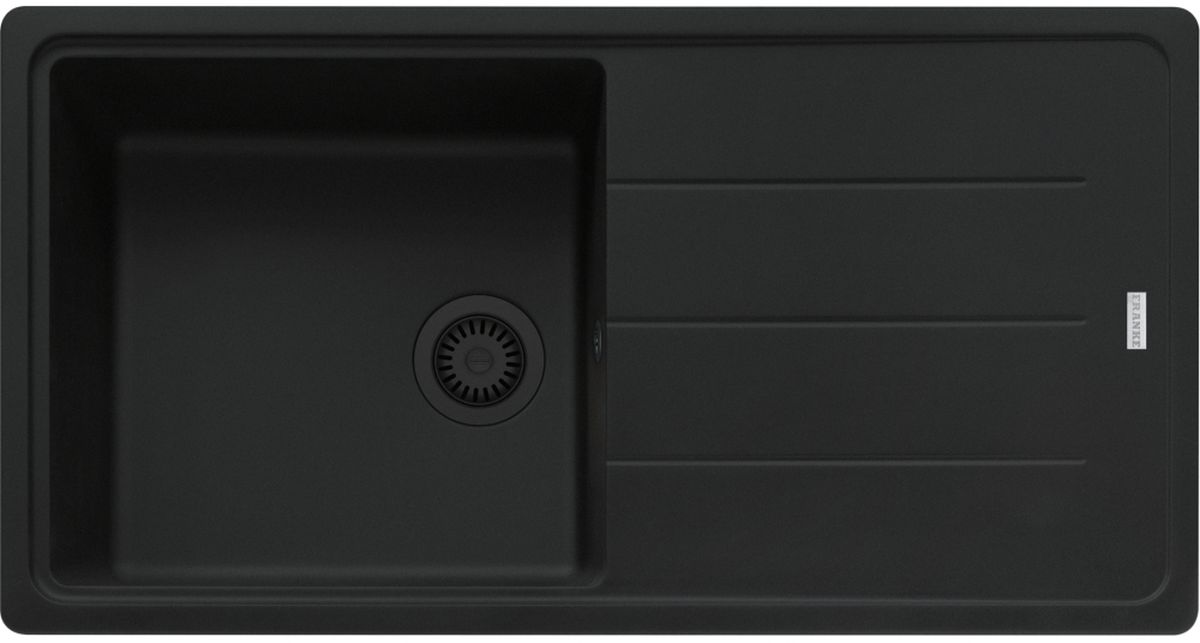 Franke Basis zlewozmywak granitowy 97x50 cm czarny 114.0693.556