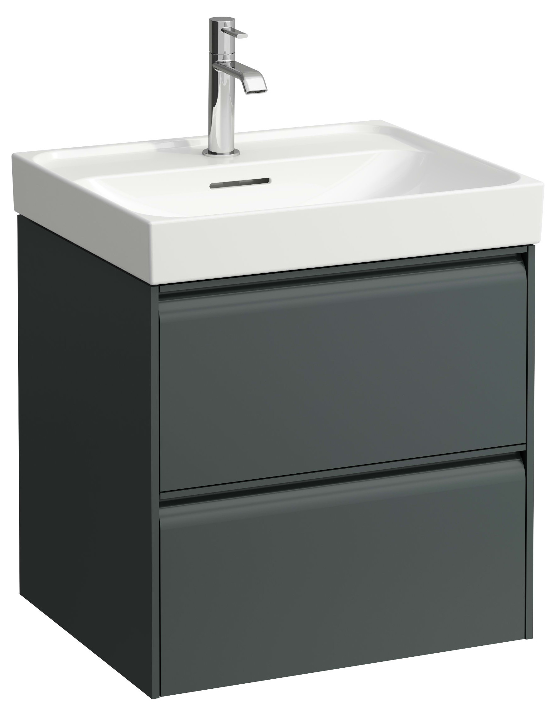 Laufen Meda szafka 53,4x44,8x51,5 cm podumywalkowa wisząca Traffic Grey H4215620112661