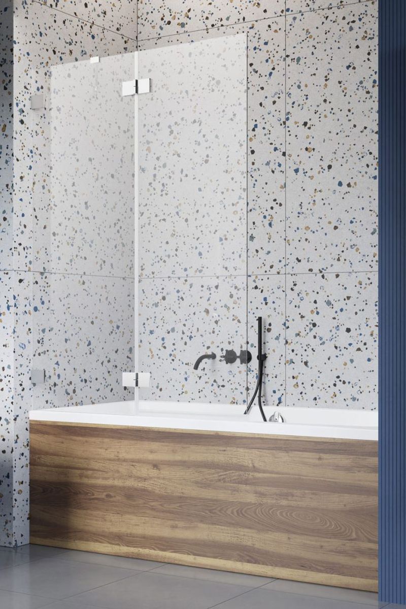 Radaway Essenza Pro PND II parawan nawannowy 110 cm lewy chrom/szkło przezroczyste 10102110-01-01L