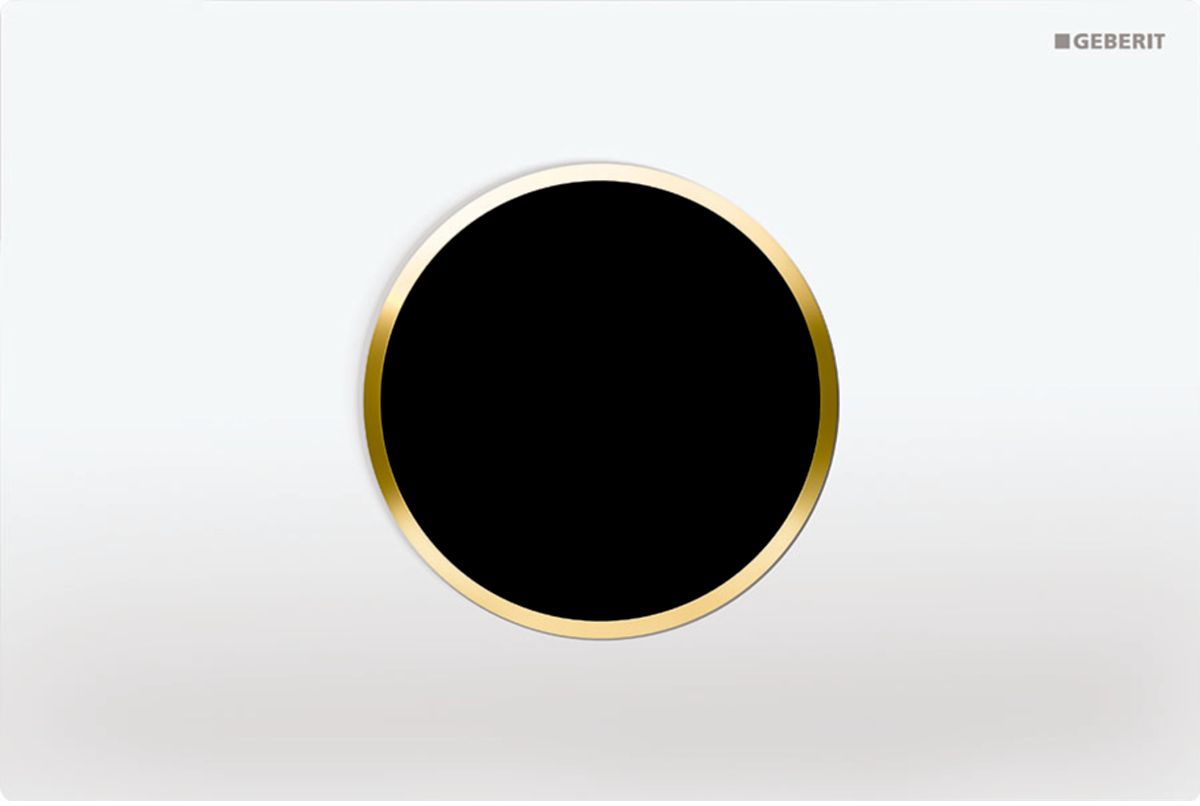 Geberit Sigma przycisk spłukujący do WC biały-złoty 115.907.KK.6