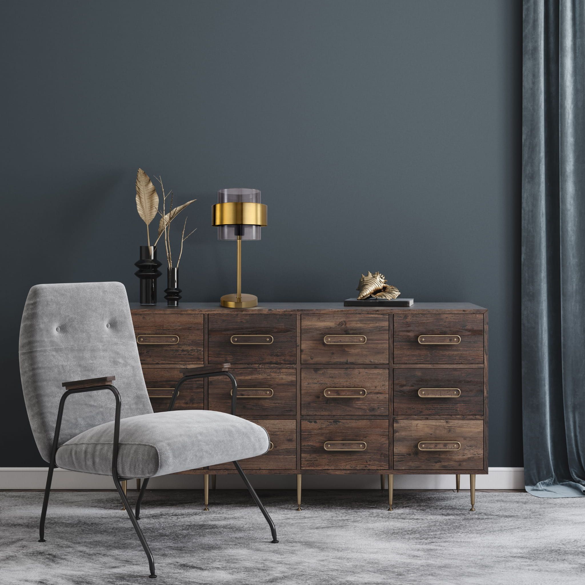 Light Prestige Miele lampa stołowa 1x40W złota/przydymiona LP-866/1TSM/GD - Wysyłka w 24h