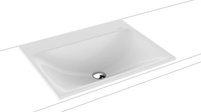 Kaldewei Silenio umywalka 60x46 cm wpuszczana prostokątna model 3037 biała 907706313001