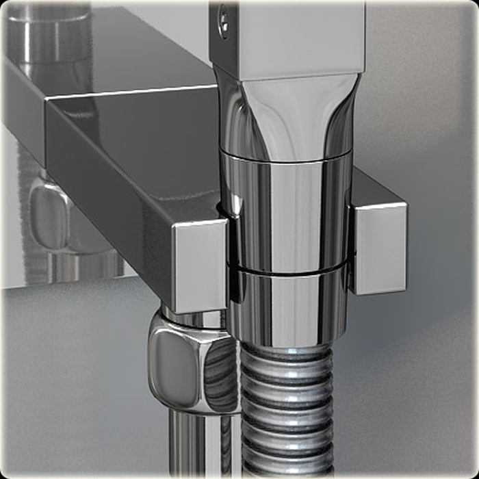 Kohlman Axis bateria bidetowa podtynkowa chrom QW135N