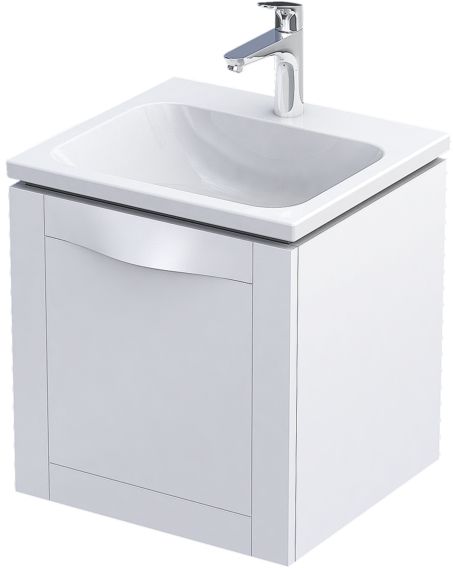 Oristo Skagen szafka 50 cm podumywalkowa wisząca biały mat OR49-SD1S-50-2