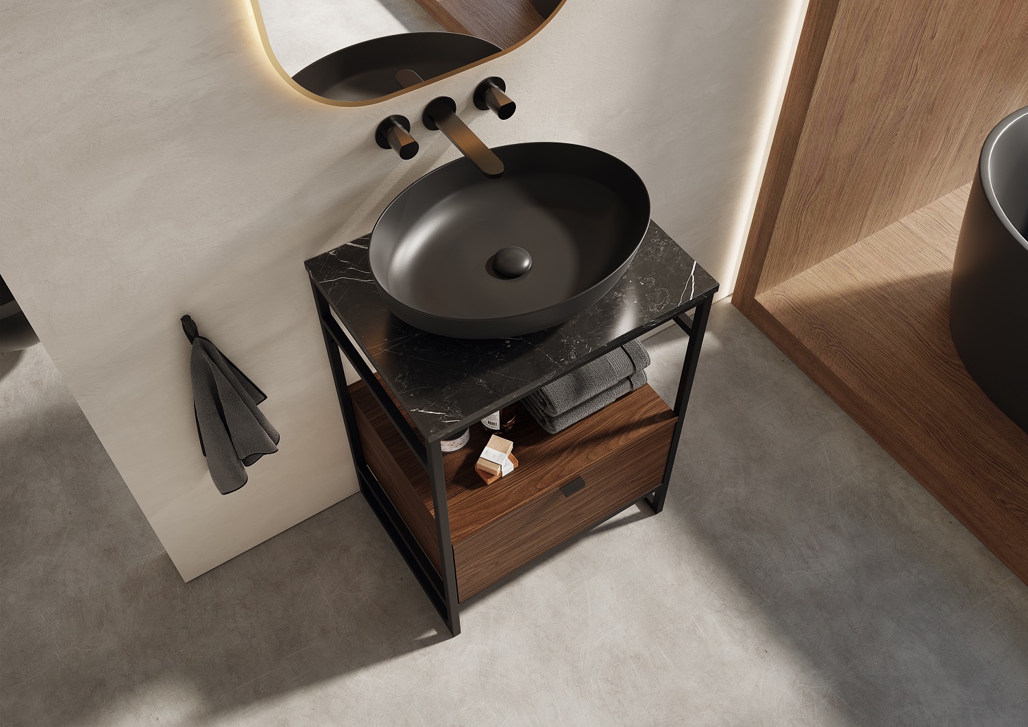 Elita Indus szafka 75,7x45,5x27,5 cm orzech lincoln RE010800077060