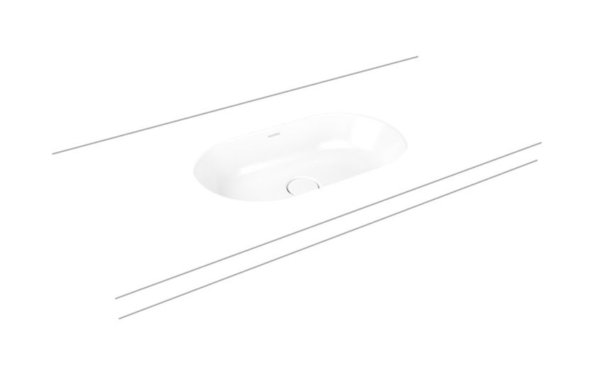 Kaldewei Centro umywalka 61x38 cm podblatowa owalna model 3059 biała 903206003001