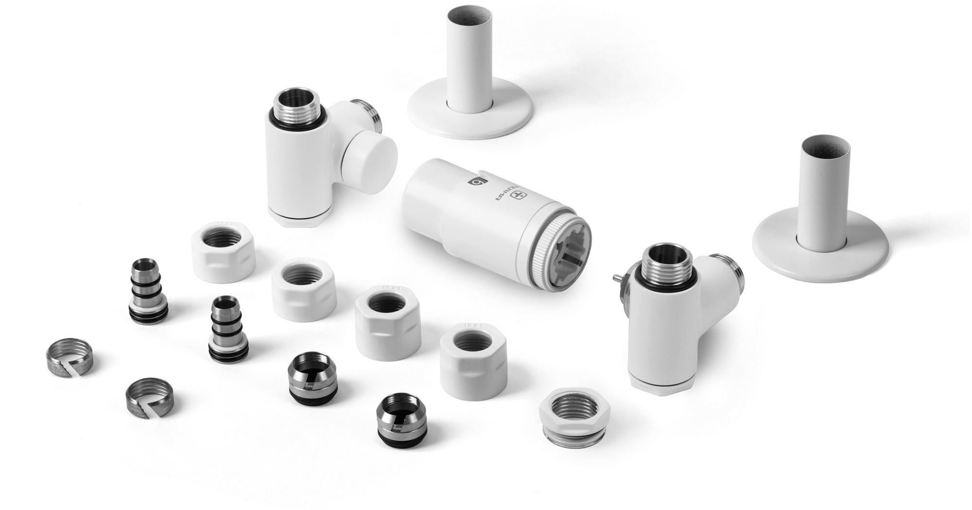 Terma Integra All in One zestaw trójosiowy termostatyczny prawy biały soft TGETINTEPKS96