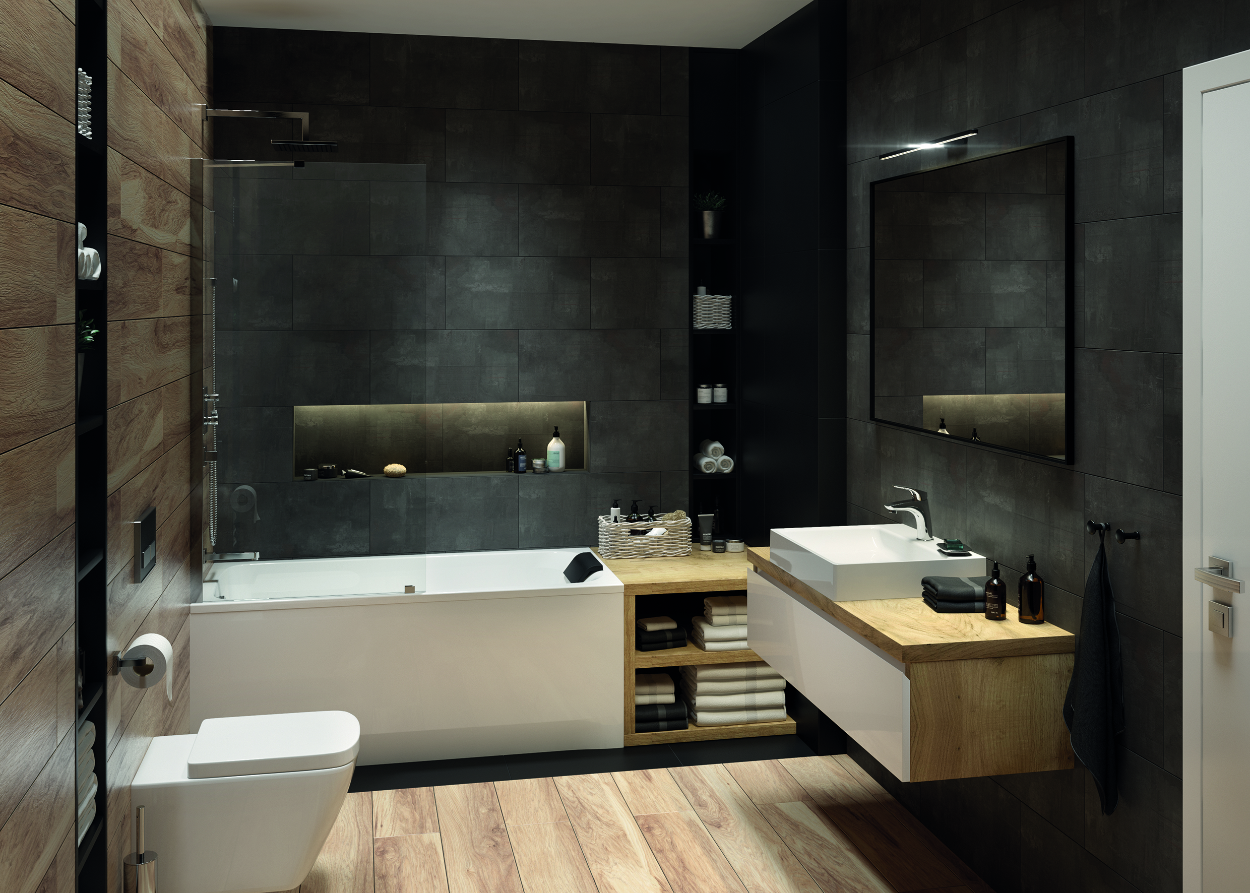 Sanplast Free Line II parawan nawannowy 80 cm PW1/FREEII-80 600-261-0520-42-401