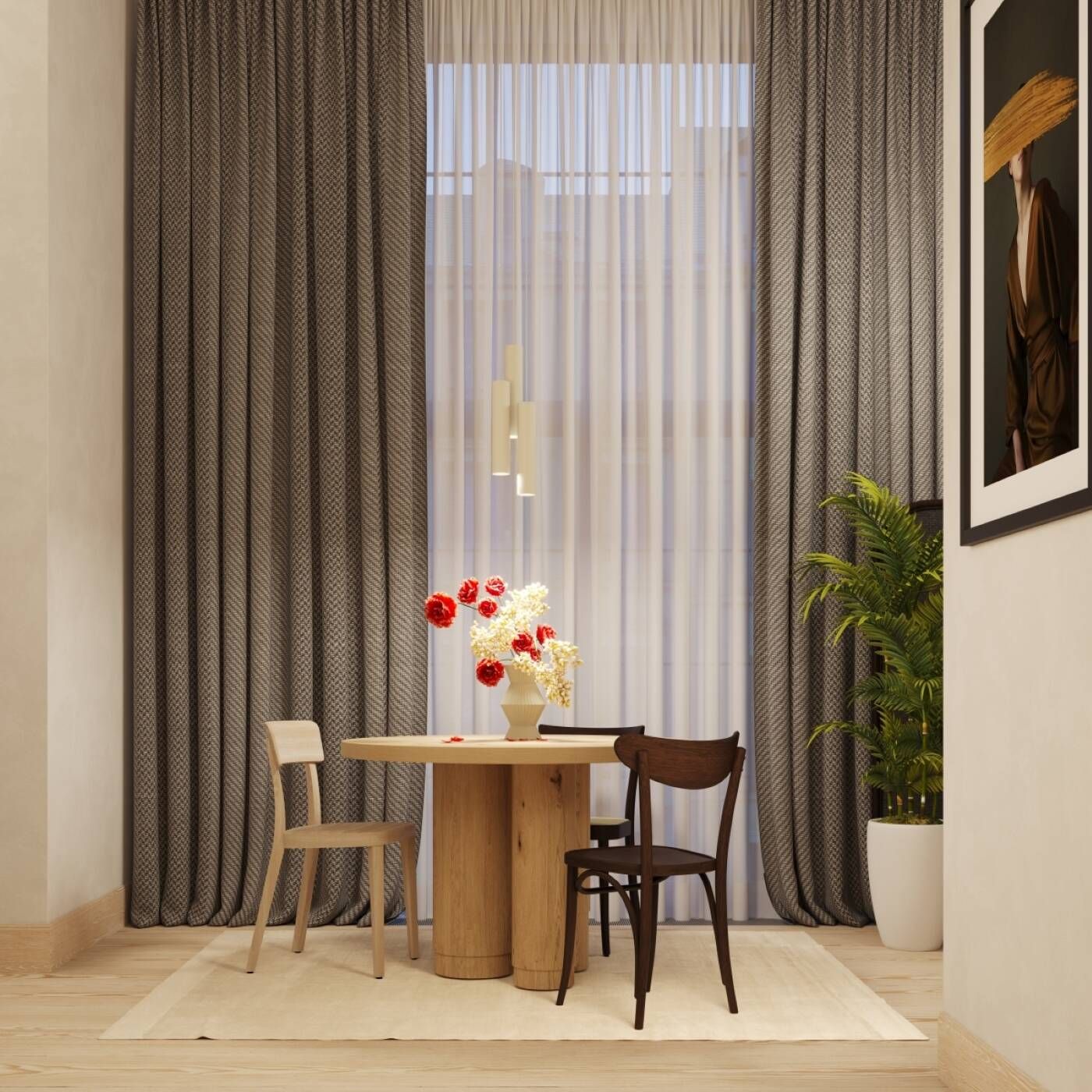 Sollux Lighting Lagos lampa wisząca 3x10 W beżowa SL.1482