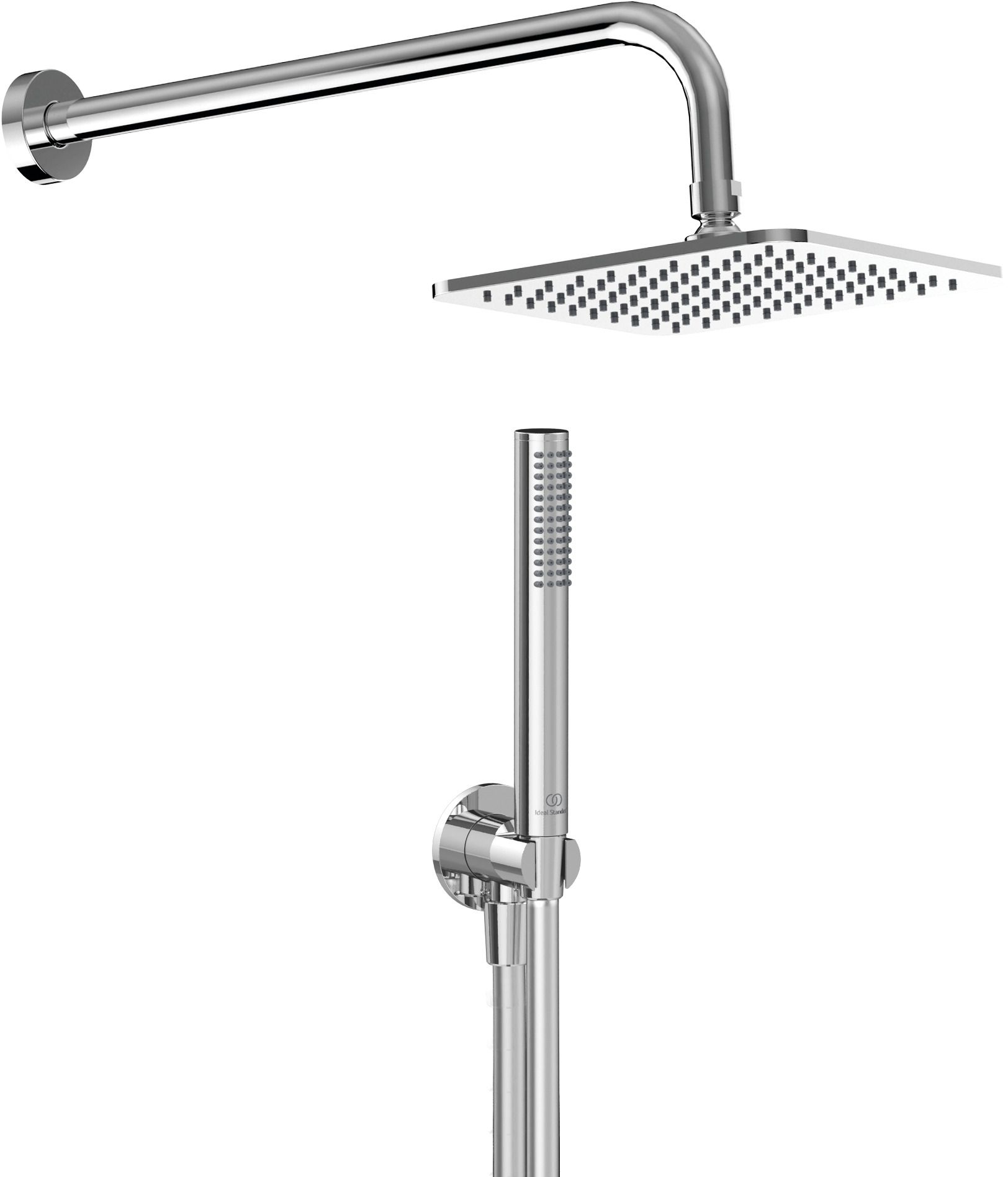 Ideal Standard Idealrain zestaw prysznicowy podtynkowy z deszczownicą chrom BD390AA