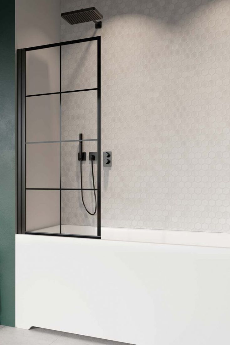 Radaway Nes Black PNJ I Factory parawan nawannowy 70 cm prawy czarny mat/szkło przezroczyste 10011070-54-55R