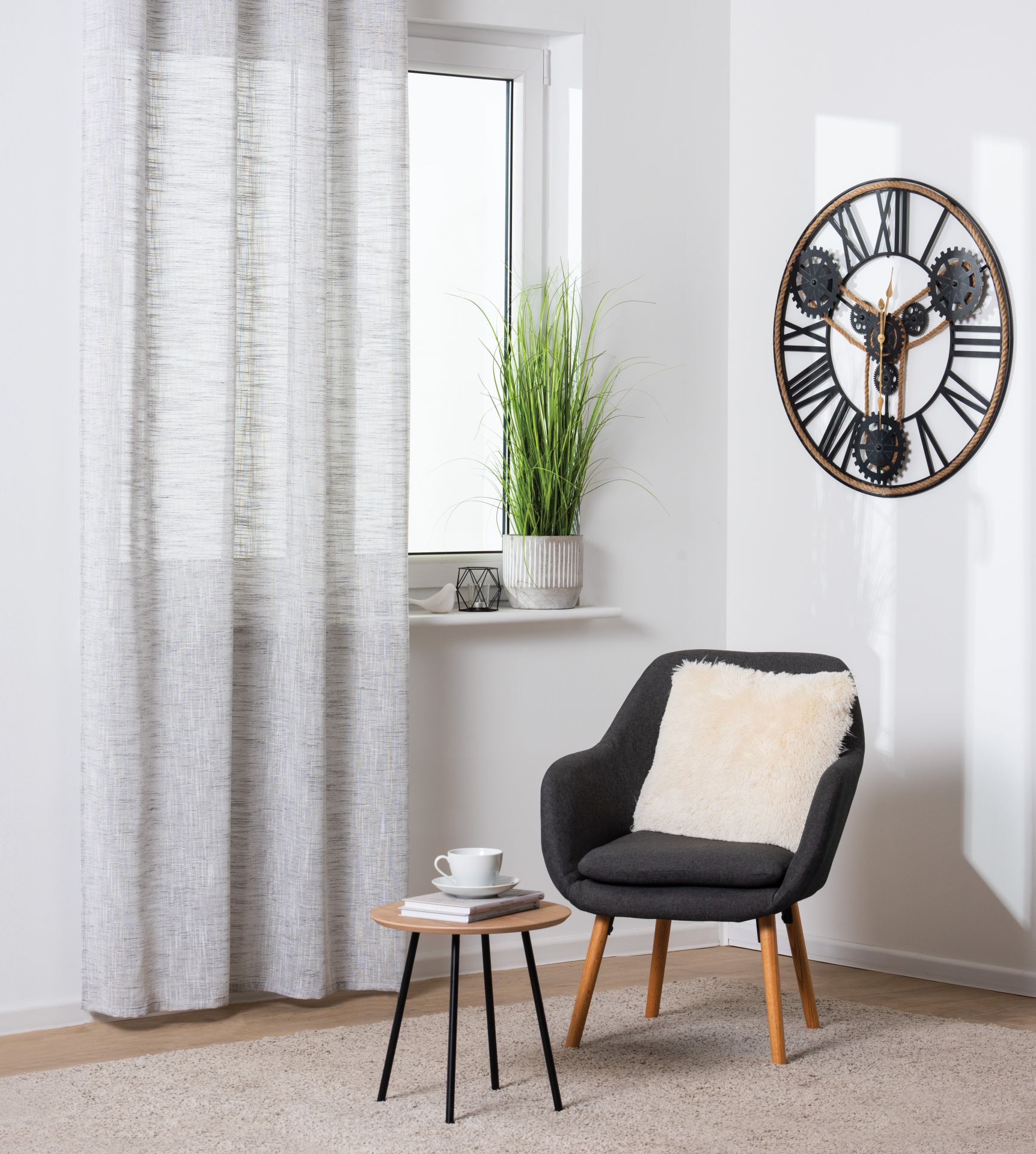 Splendid Delion zegar ścienny czarny AZ-DELION