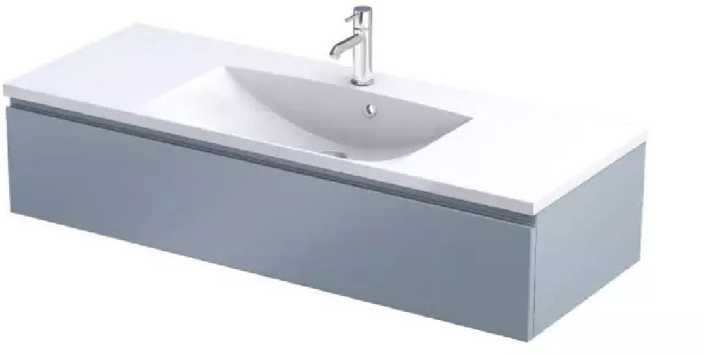 Oristo Brylant szafka 120 cm podumywalkowa wisząca niebieski mat OR36-SD1S-120-16