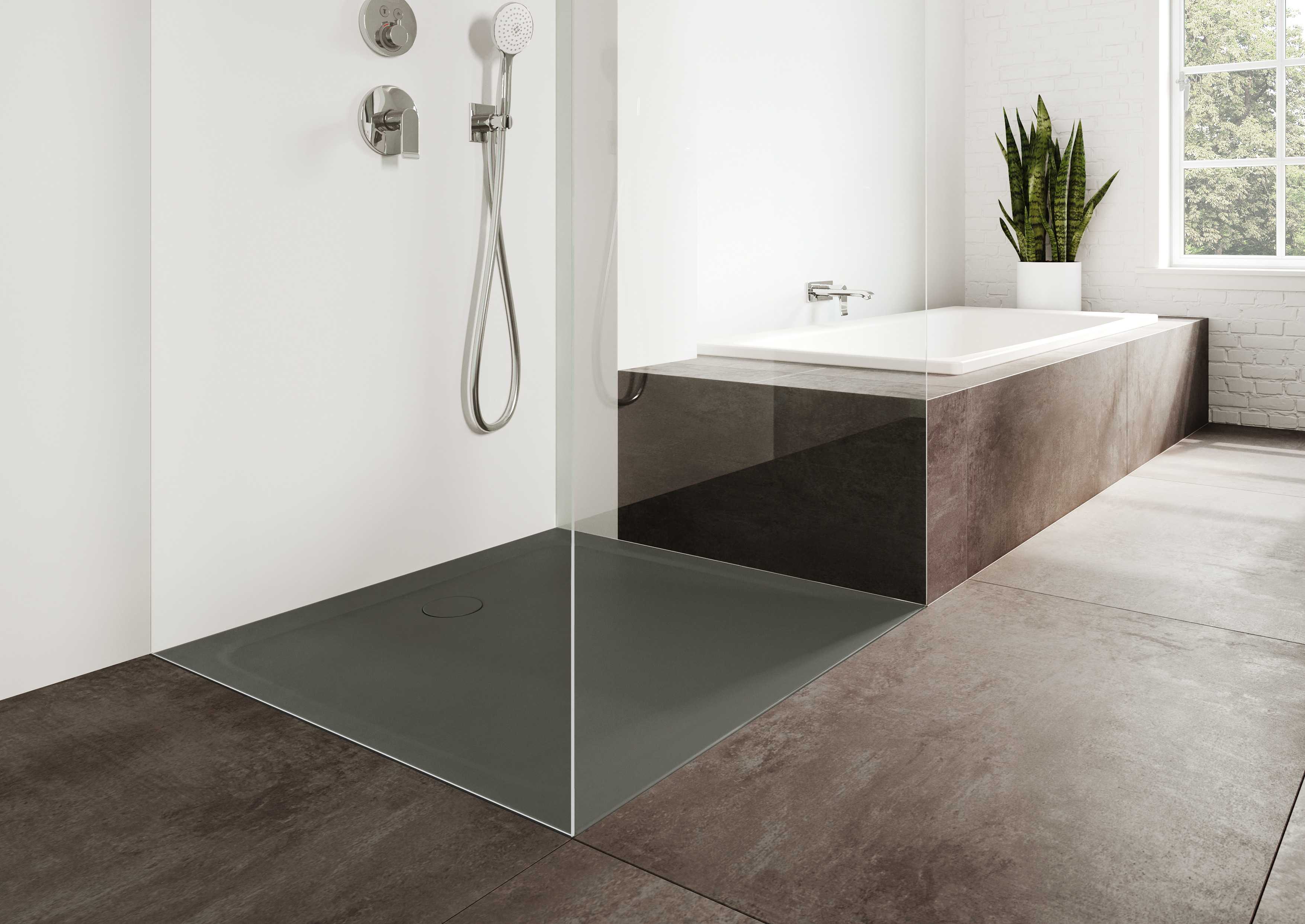 Kaldewei Cayonoplan brodzik 80x80 cm kwadratowy model 2251-5 z obniżonym nośnikiem styropianowym warm grey 85 361147980674