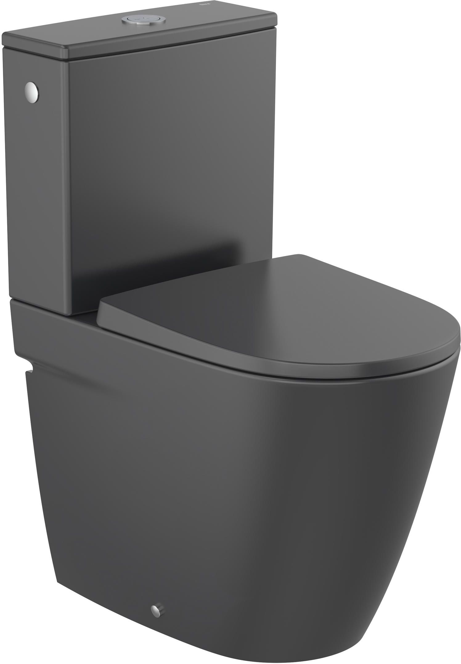 Roca Ona miska WC kompaktowa stojąca Rimless czarna A342688080