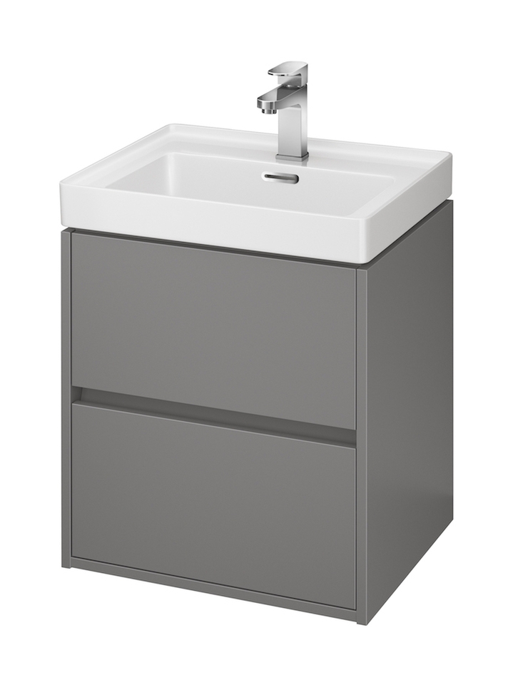 Cersanit Crea szafka 50 cm podumywalkowa wisząca szary mat S924-015