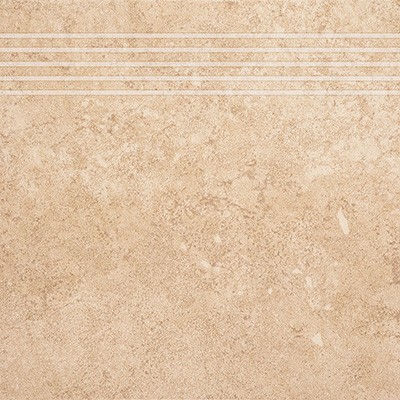 Ceramika Gres Alpino stopnica 33x33 cm kremowa