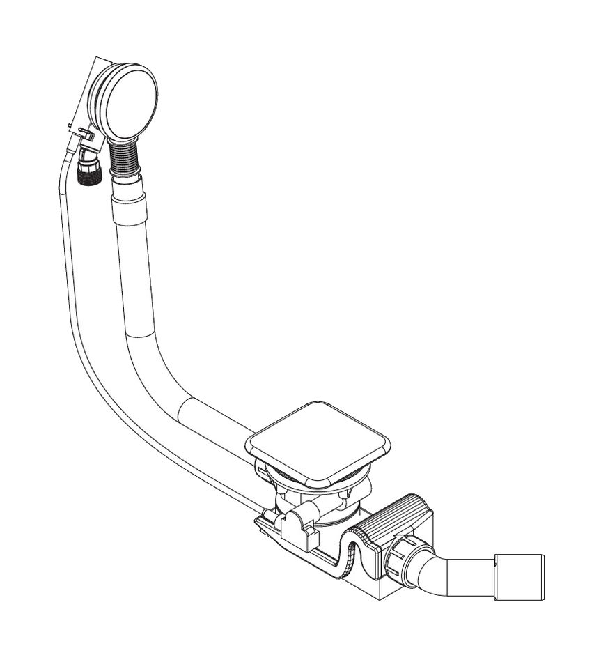 Kaldewei Conoduo zestaw odpływowo-przelewowy specjalny model KA4081 biały 687772020001