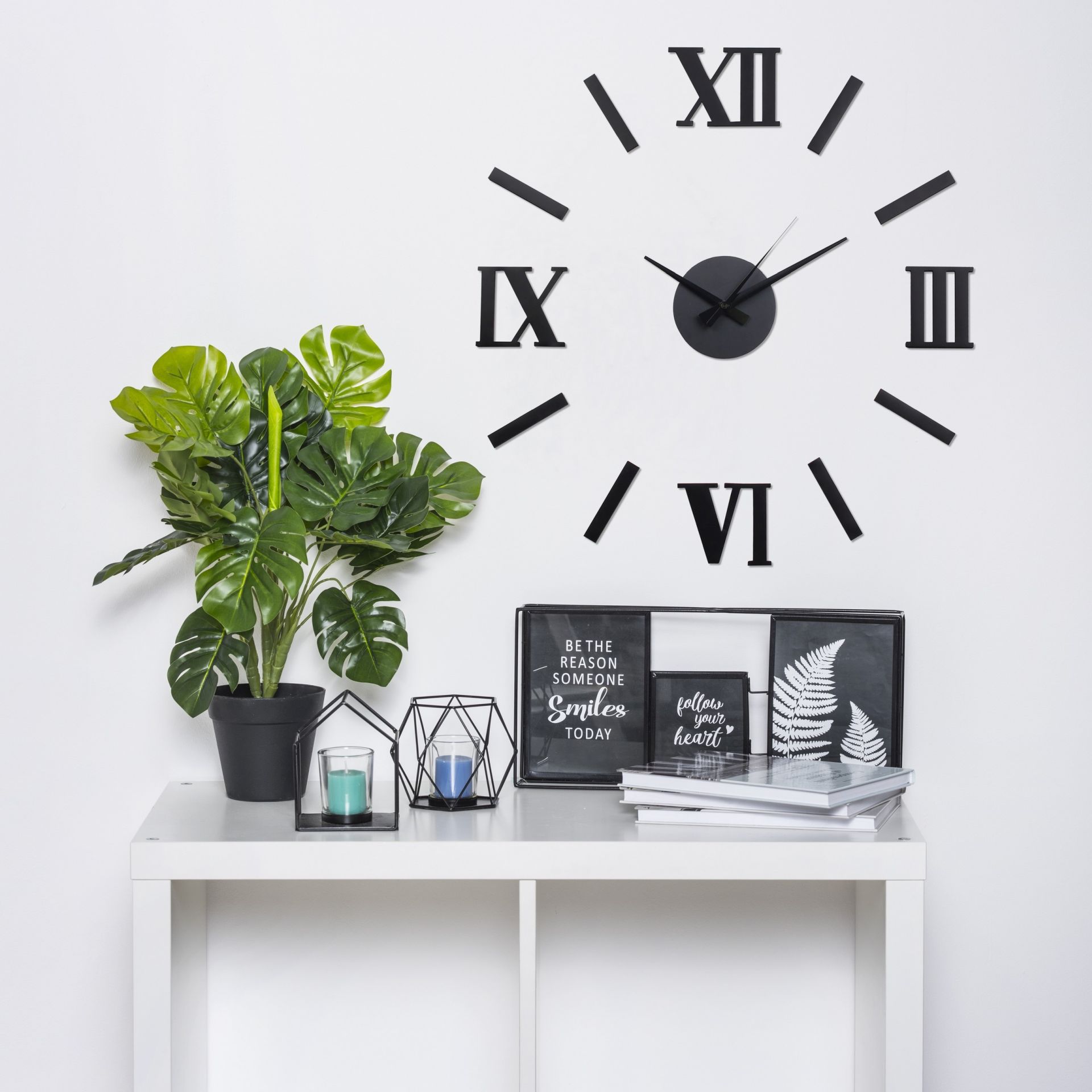 Splendid Sticker Tulus zegar ścienny czarny AZ-STICKER-TULUS-CZA