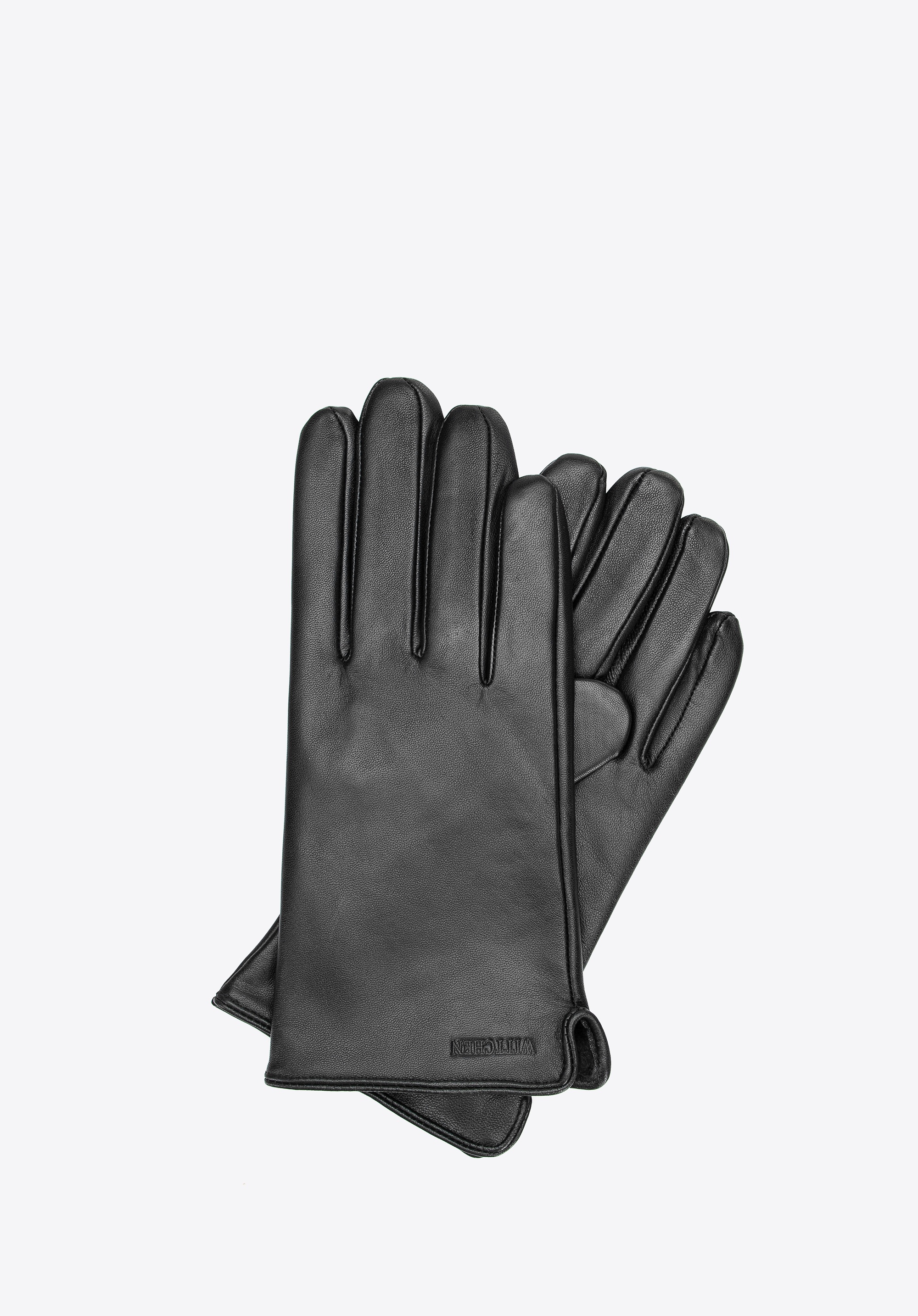 Męskie rękawiczki skórzane klasyczne czarne