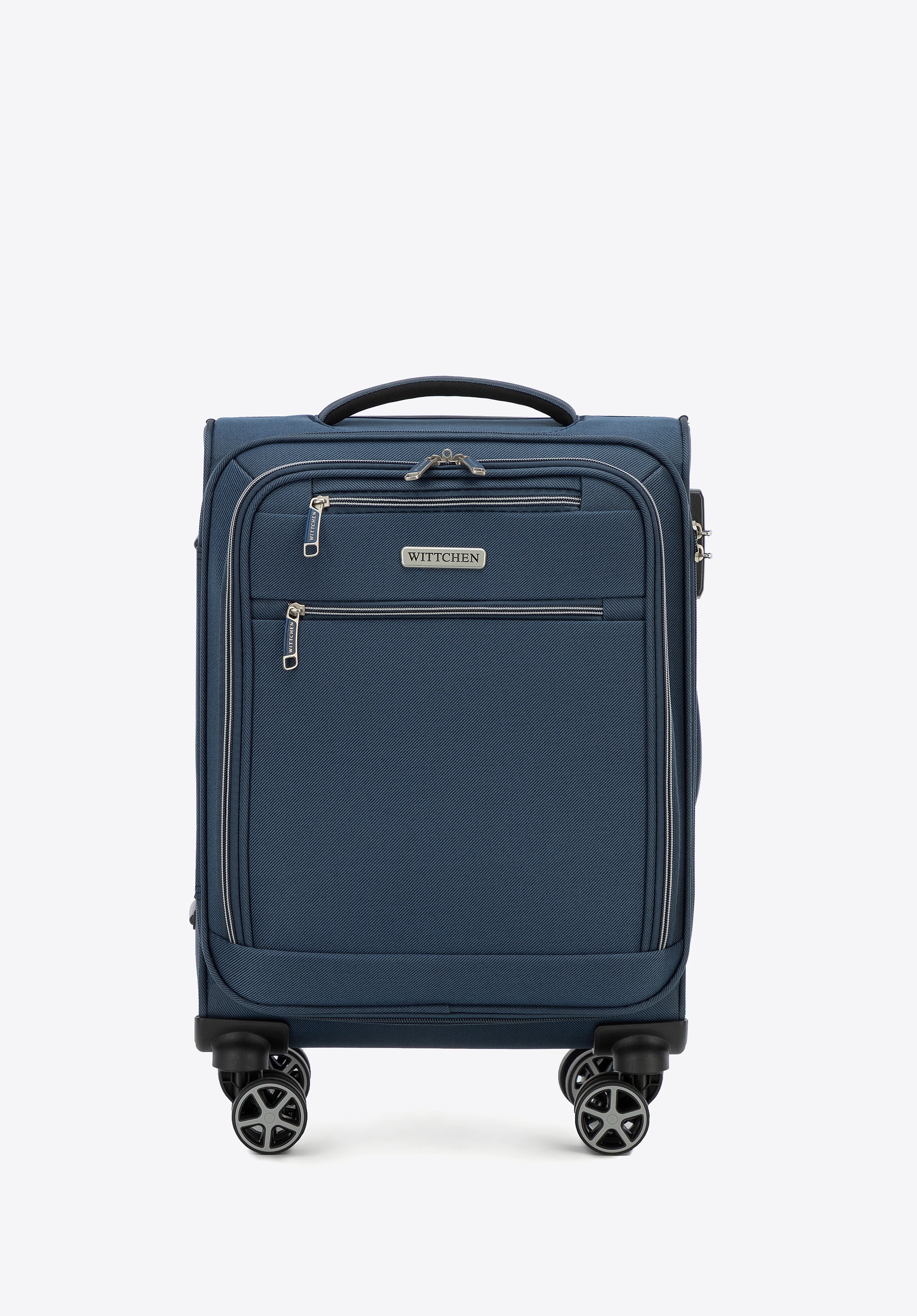 Walizka kabinowa miękka z poliestru granatowa