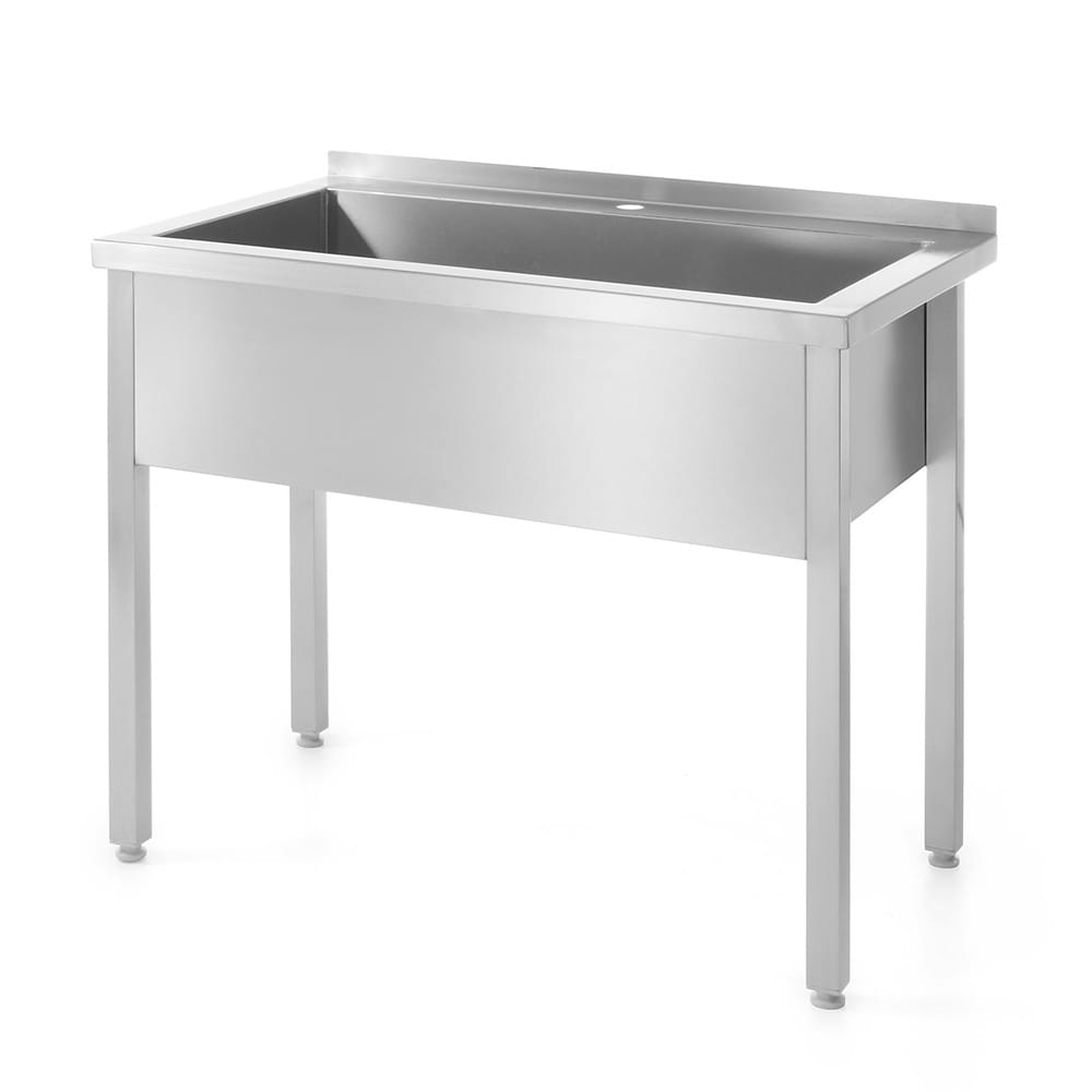 Basen gastronomiczny, zlewozmywak 100 x 60 x 85 cm z rantem