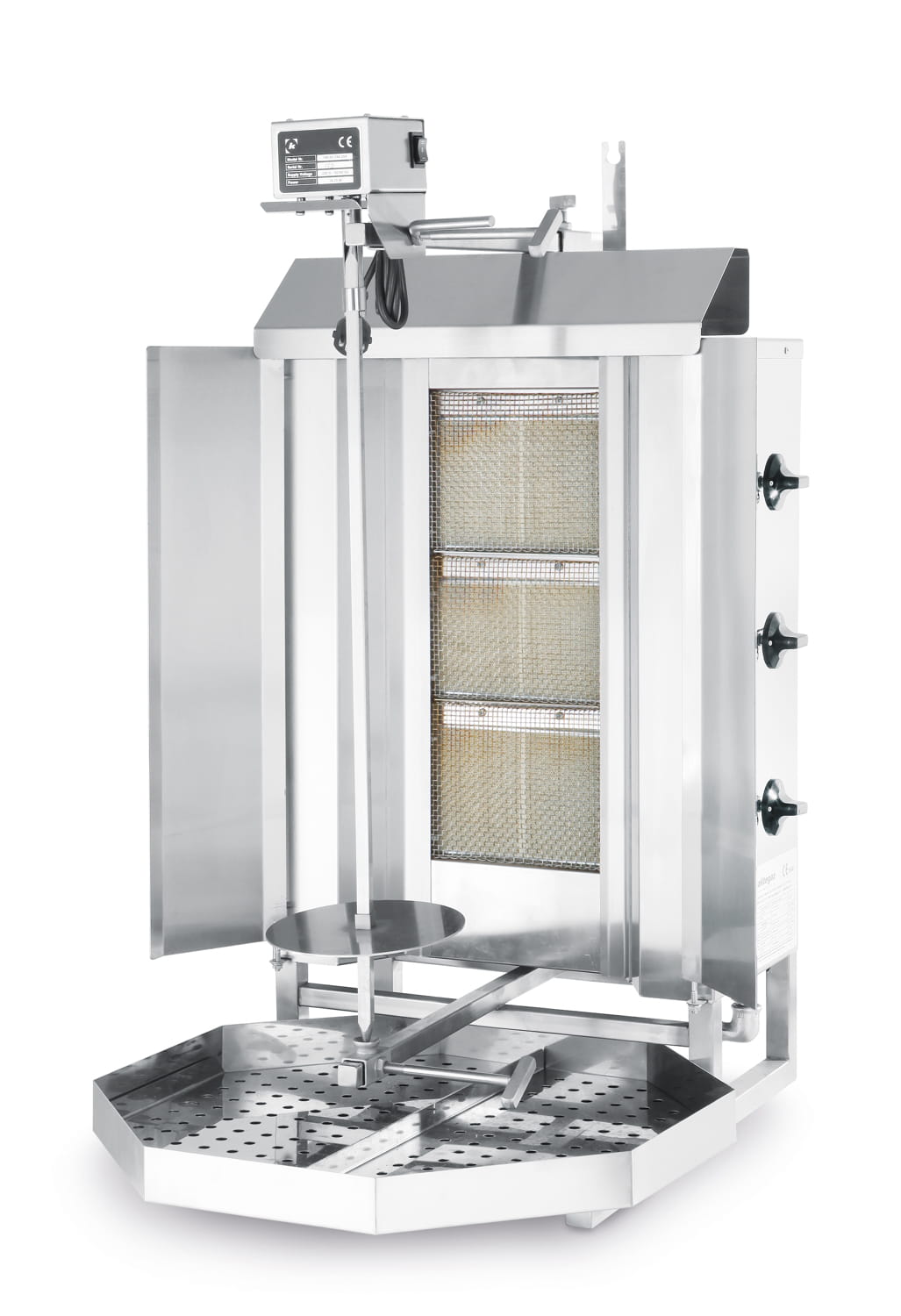 Gazowy opiekacz do kebaba 3 palniki, Hendi | 143087