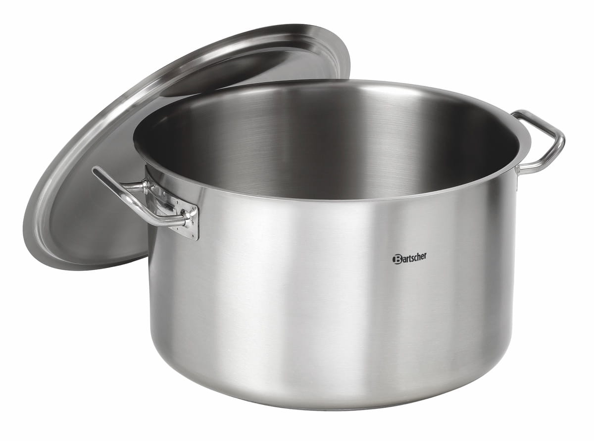 Garnek ze stali szlachetnej 30L 430mm z pokrywką Bartscher
