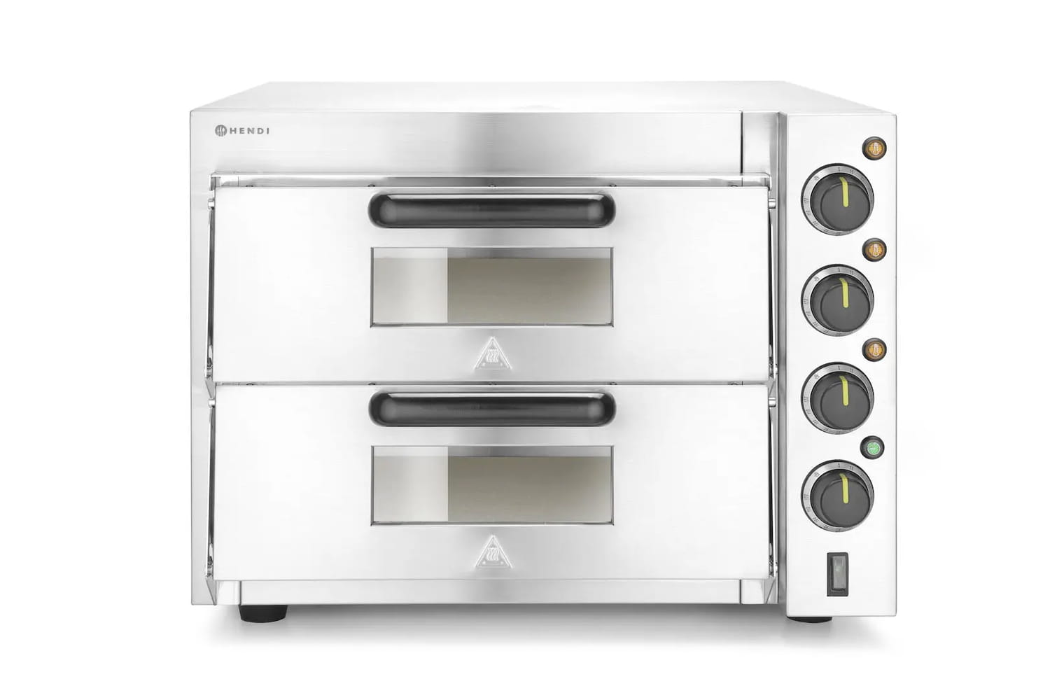 Dwukomorowy piec do pizzy 3000W, piecyk pomocniczy | 220283