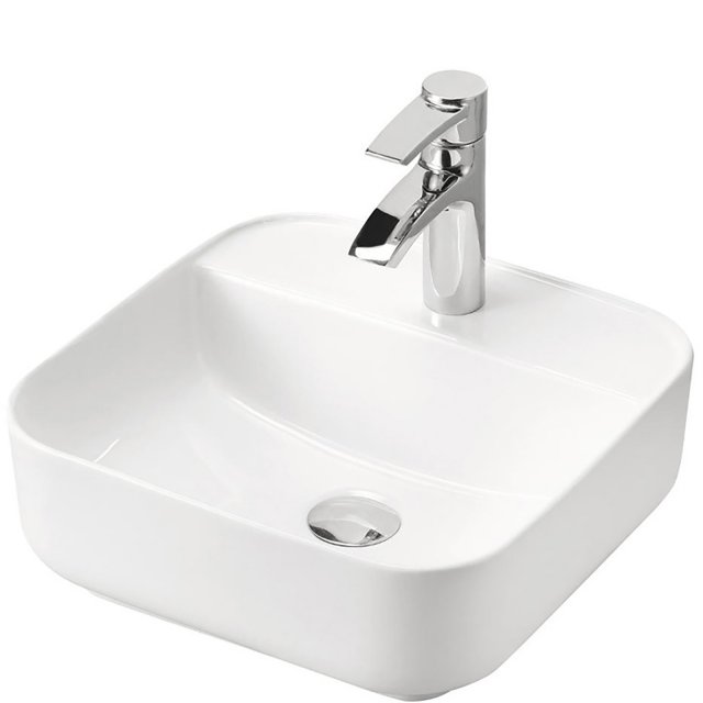 COMAD Umywalka nablatowa MAGIC 40 z korkiem click-clack chrom SET-MAG