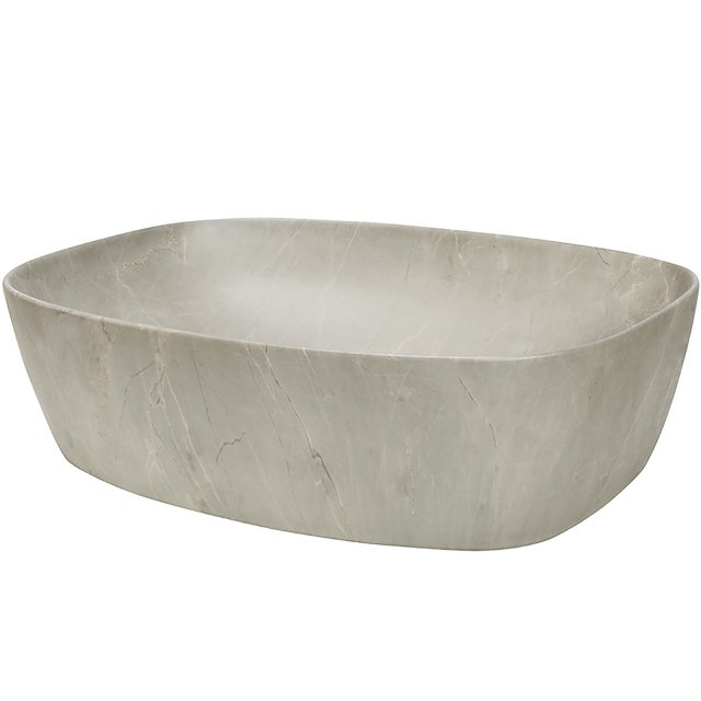 COMAD Umywalka nablatowa ANNA 50 z ceramicznym korkiem SET-ANNA MY T2