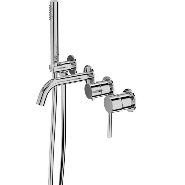 LAVITA Bateria wannowa podtynkowa ORION 4-otworowa chrom