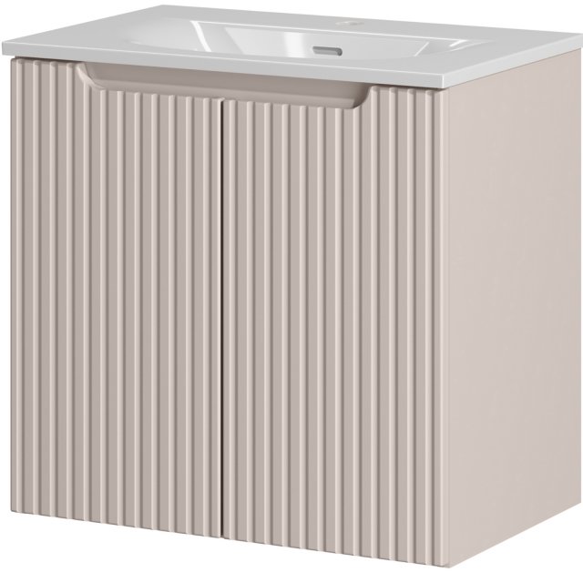 COMAD Szafka z drzwiami NOVA CASHMERE z umywalką meblową SKY 60 cm