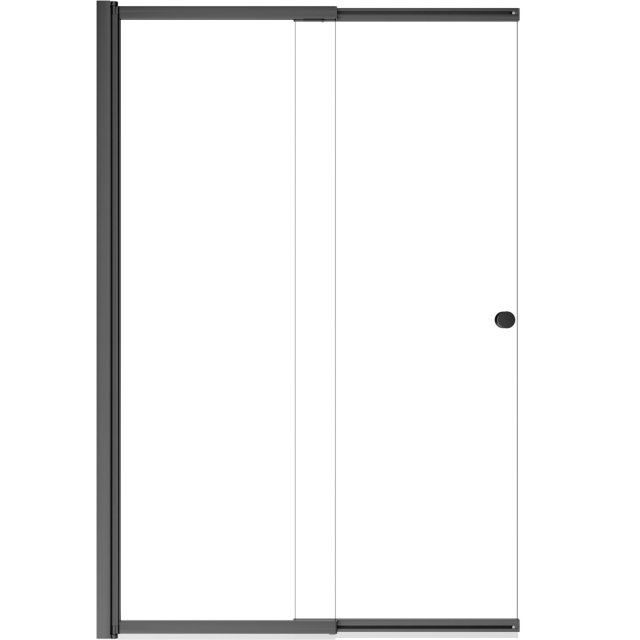 BESCO Parawan nawannowy EASY SLIDE 100x150 dwuskrzydłowy gun metal PE