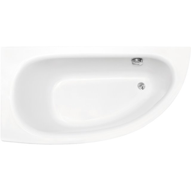 BESCO Wanna narożna MILENA Premium 150x70 cm lewa zagłówek + 2 uchwyt