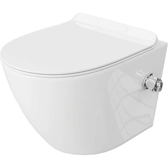 LAVITA Miska WC podwieszana SALTO bezkołnierzowa z funkcją bidetu z d