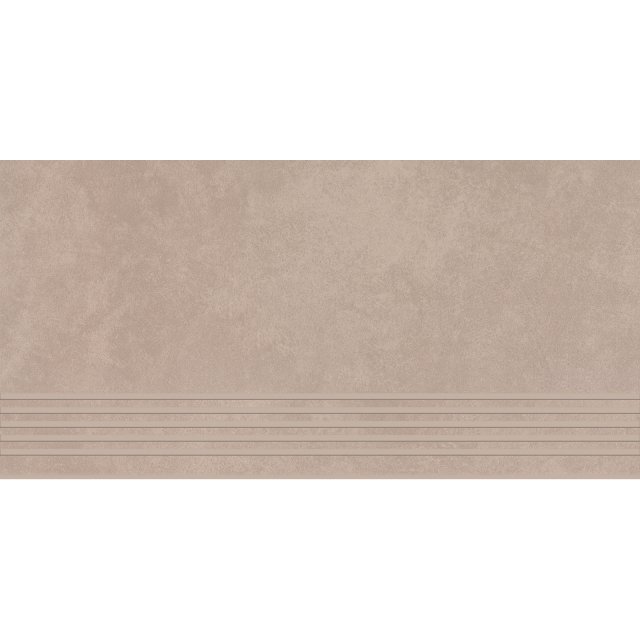 Gres szkliwiony stopnica ARES mocca mat rect 29,8x59,8 gat. I