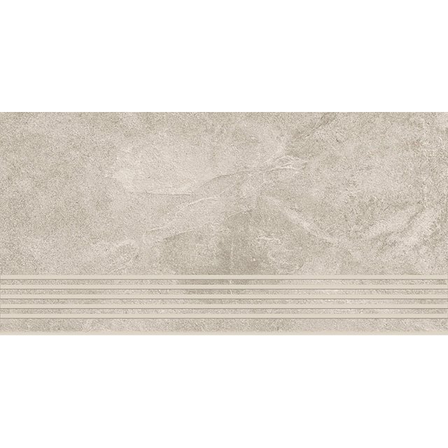 Gres szkliwiony stopnica QUEENS grey mat 29,8x59,8 gat. I