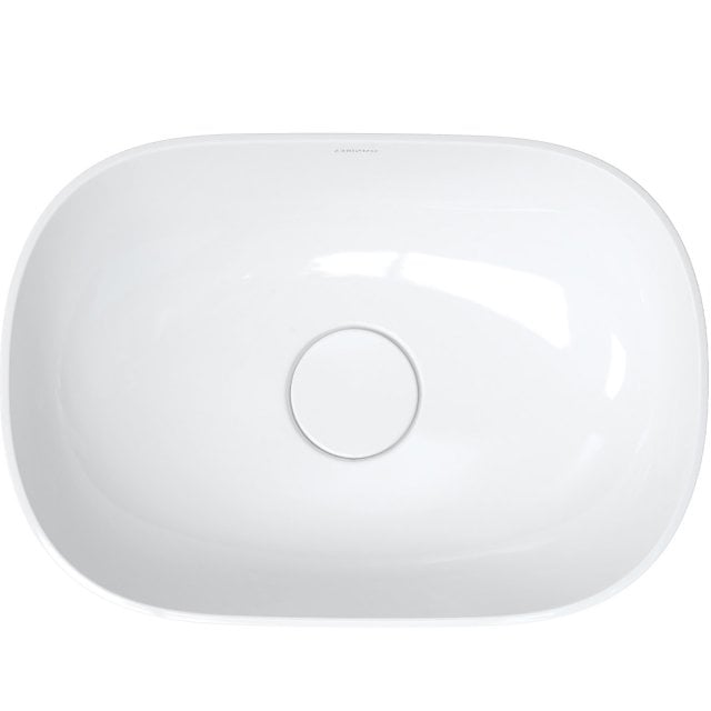 OMNIRES Umywalka nablatowa SILK M+ 50 prostokątna biały połysk SILK50