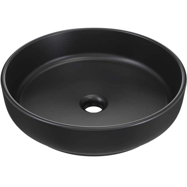 COMAD Umywalka nablatowa RIVER 1 BLACK MATT 40 cm UN 40 ( E-6595 )