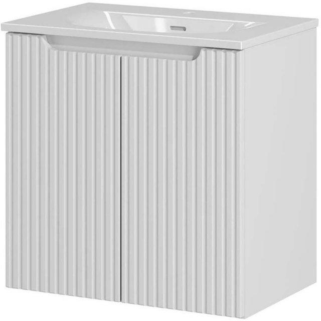 COMAD Szafka z drzwiami NOVA WHITE z umywalką meblową SKY 60 cm