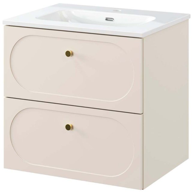 COMAD Szafka DONNA SAND z umywalką meblową FLY 60 cm