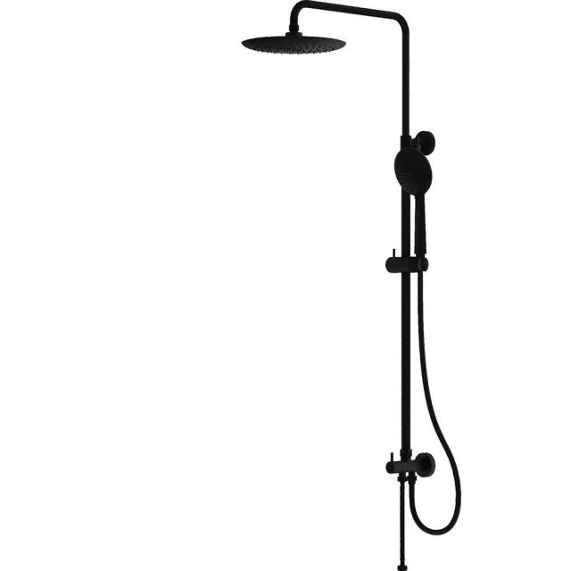 LAVITA Zestaw prysznicowy ORION z deszczownicą bez baterii czarny