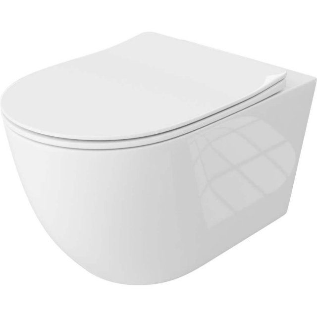 LAVITA Miska WC podwieszana SINTO GRANDE 2.0 wirowa z deską duroplast