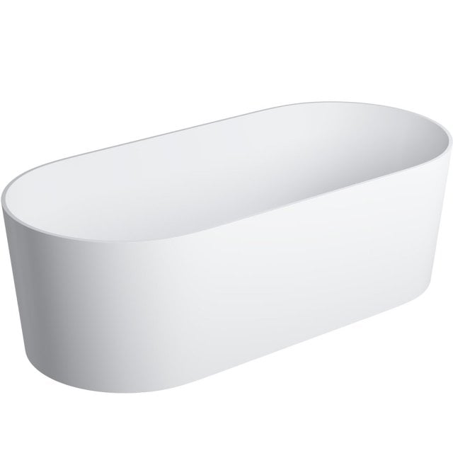 OMNIRES Wanna wolnostojąca OVO M+ 160x75 cm z syfonem biały mat OVOWW