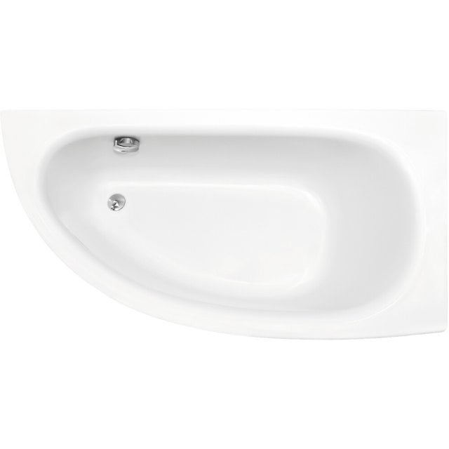 BESCO Wanna narożna MILENA Premium 150x70 cm prawa zagłówek + 2 uchwy