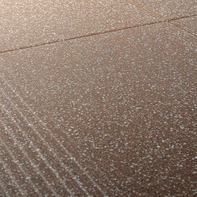 Gres szkliwiony stopnica MILTON brown mat 29,7x29,7 gat. I