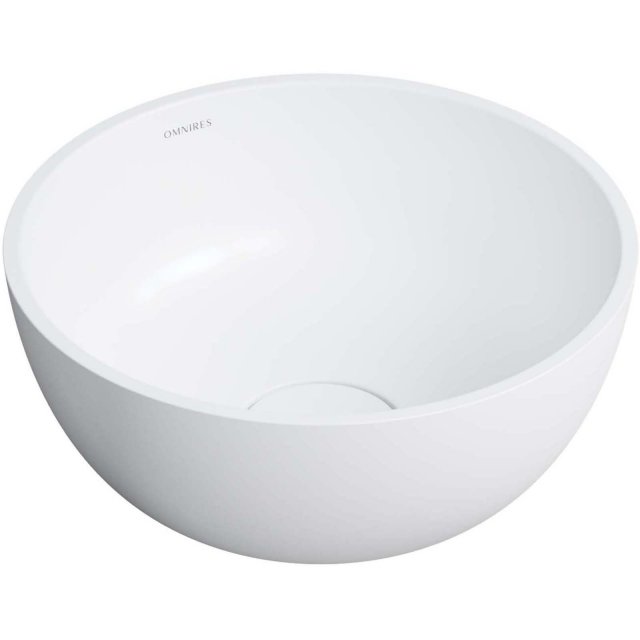 OMNIRES Umywalka nablatowa SHELL M+ biały mat O35 SHELL350UNBM