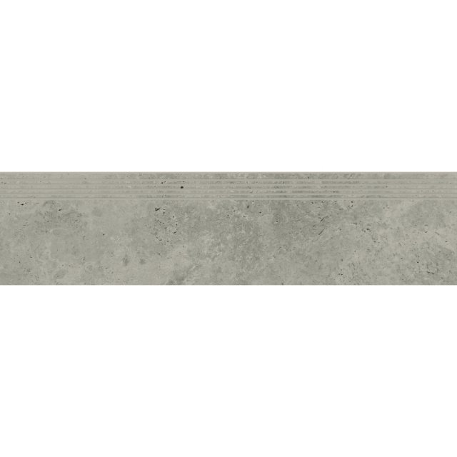 Gres szkliwiony stopnica CANDY light grey mat rect 29,8x119,8 #584 ga