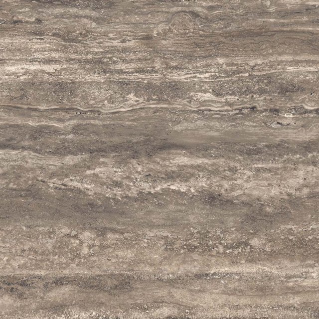 Gres szkliwiony LIV TRAVERTINO NOCHE brown mat 59,8x59,8 gat. II
